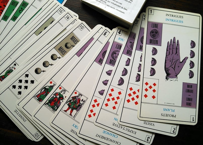 1969年フランス◇手相カード◇アンティーク・ヴィンテージタロット
