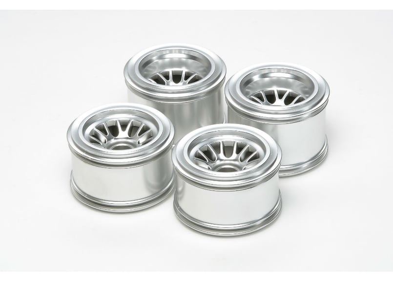 F104 メッキ・メッシュホイールセット　5個 OP-1201 F104 Metal Plated Mesh Wheel Set / F104