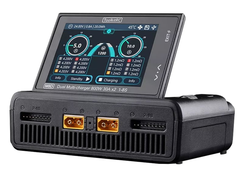 TK13000 ToolkitRC M8D Touch Charger | RCnet Aut