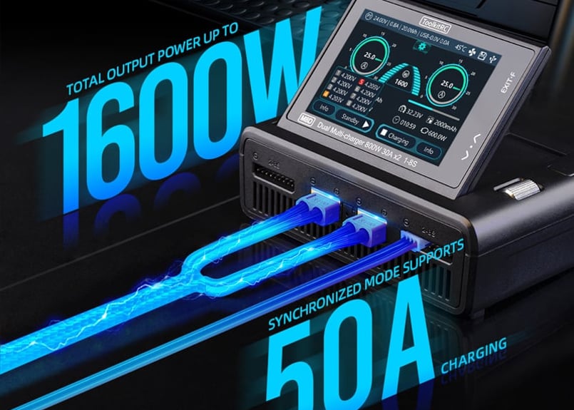 TK13000 ToolkitRC M8D Touch Charger | RCnet Aut