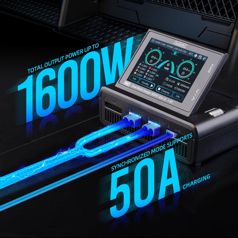 TK13000 ToolkitRC M8D Touch Charger | RCnet Aut