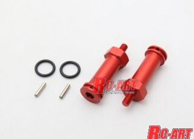 WP-0160 Rear Wide HEX Wheel Hub (Red) / リヤワイド六角