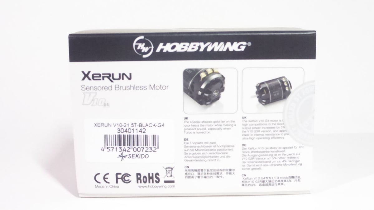 HW30401142 HOBBYWING XeRUN V10 G4 ブラシレスモーター 21....