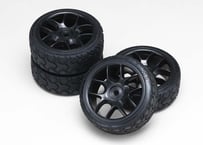 RUSH VR3 32S 36S 40S プレグルータイヤ 3セット RU-0957 RUSH TIRE VR3 32X HP Type A PREGLUED BK