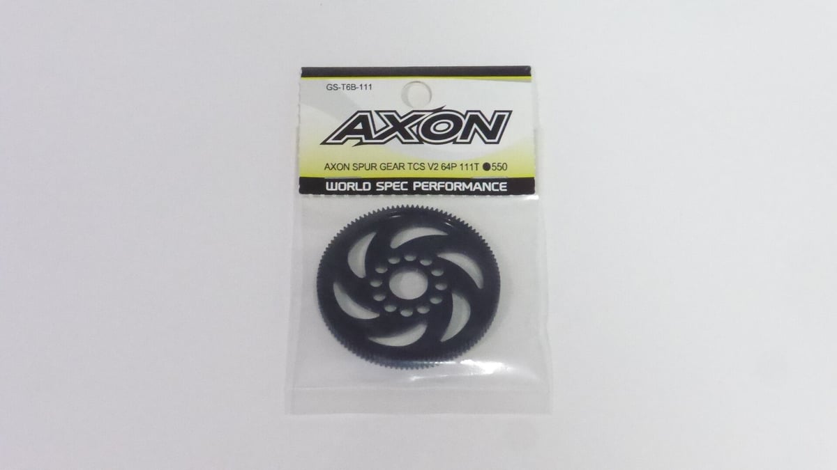 (未使用･未開封品)　AXON SPUR GEAR TCS 64P 111T GS-T6-111 0pbj0lf Axon TCS V2 64P Spur Gear (100T) [AXOGS-T6B-100] - AMain Hobbies