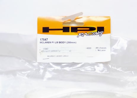 17547 MCLAREN F1 LM BODY (200mm)