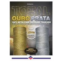 【Total Metal】LINHASITAワックスコードOURO（金）とPRATA（銀） LINHASITA社製 1mm （ロウビキ紐　蝋引き紐　waxcord）