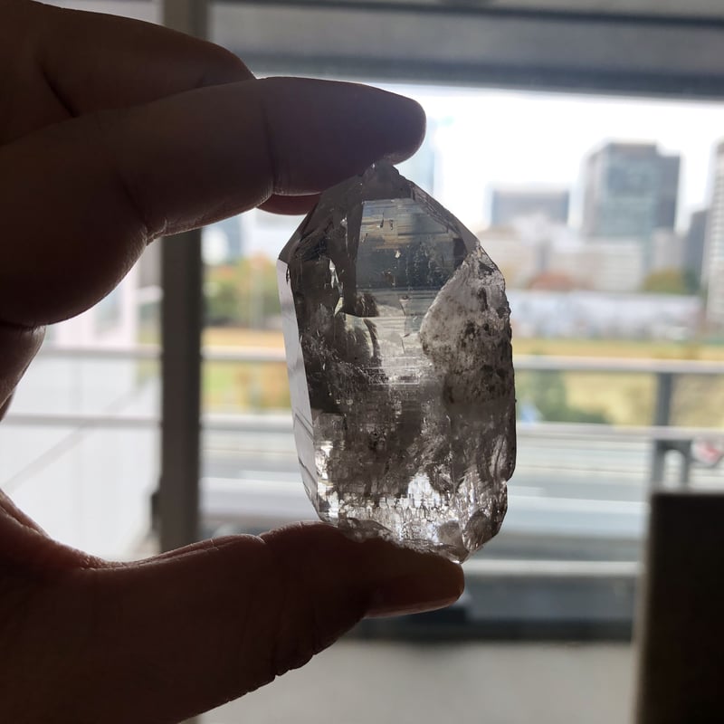 インド マニハール 産 ヒマラヤ水晶ポイント（NO.24）マスター