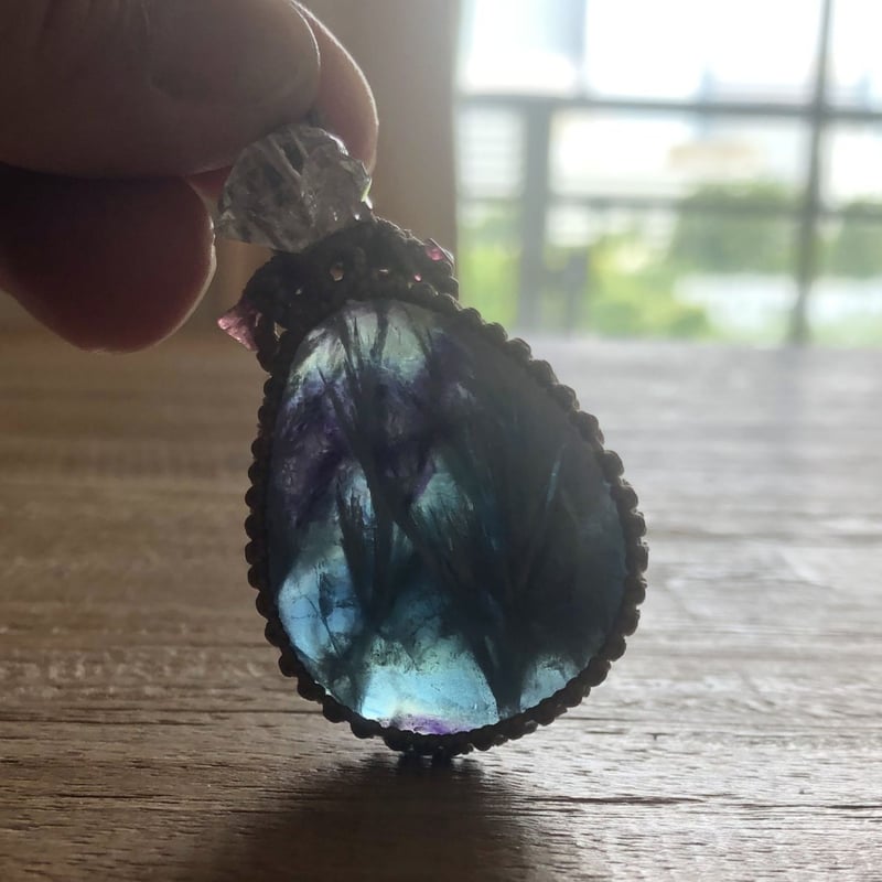 フローライト（エンジェルフェザーinフローライト）×ハーキマー  