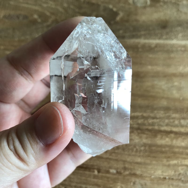 インド マニハール 産 ヒマラヤ水晶ポイント（NO.25）／レコード