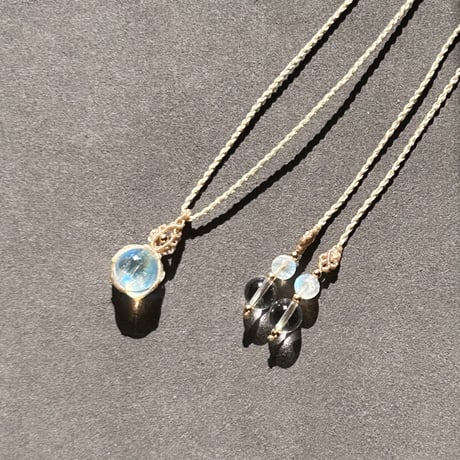ウスカバード 水晶 愛し ネックレス マクラメ編み uskabard 売買された 