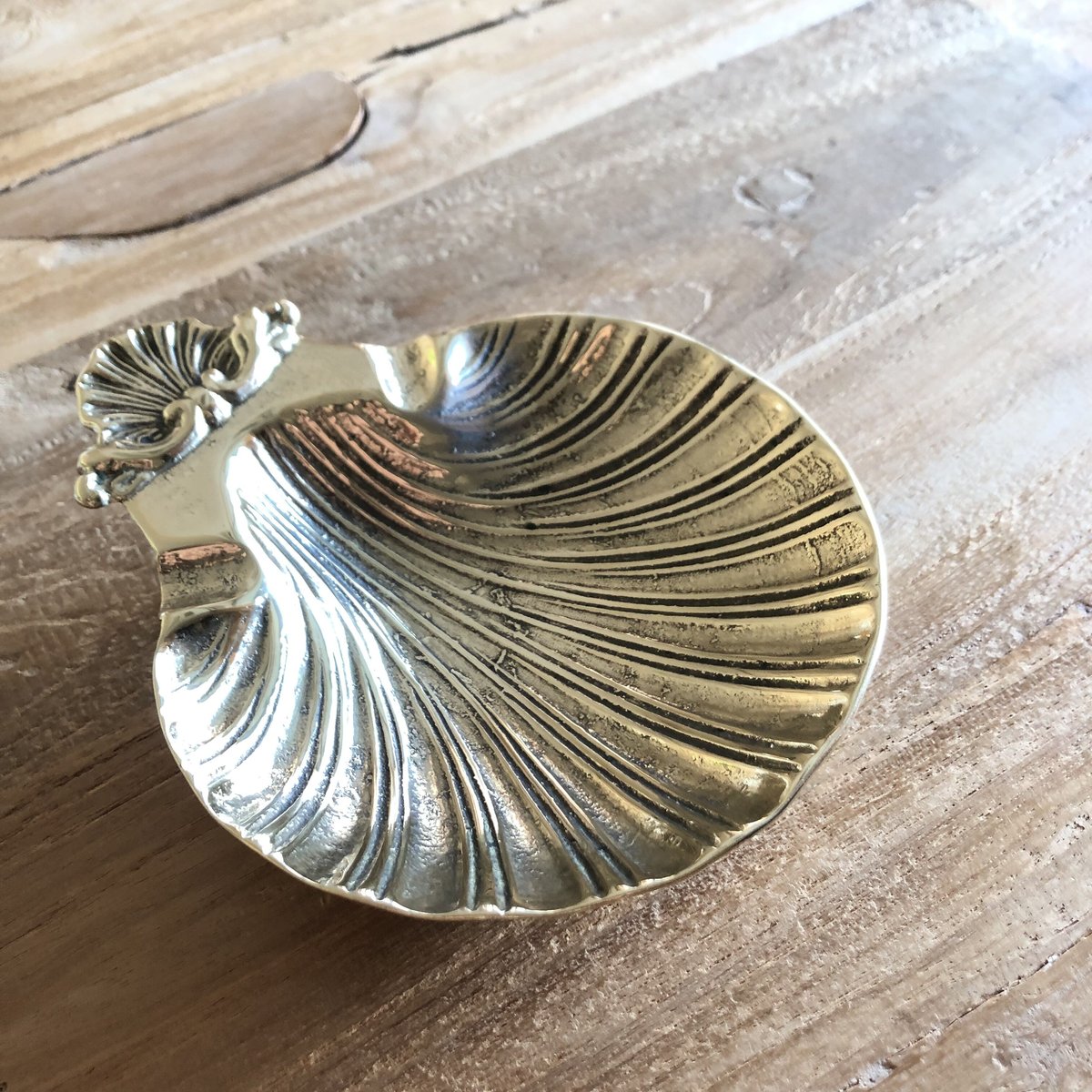 真鍮（ブラス）アンティーク調 シェルトレイ | ALANKAR