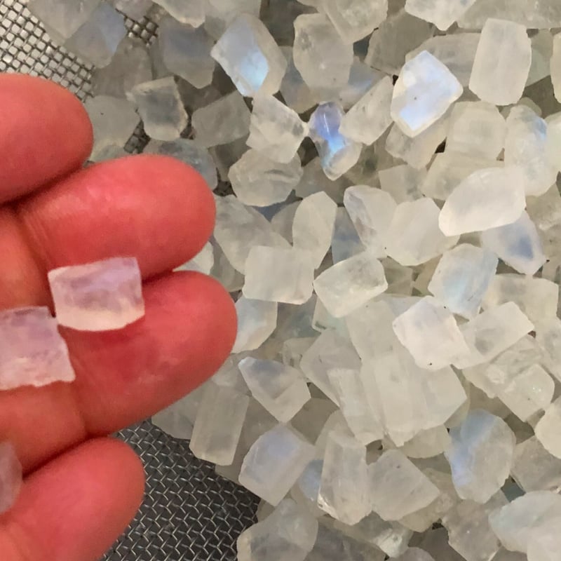 ホワイトラブラドライト（インド産）原石 （2個セット） | ALANKAR