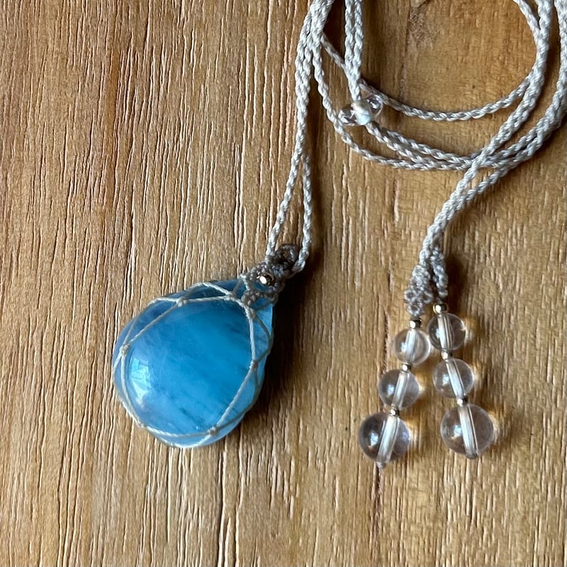 シャンカリ アメジスト・アクアマリンのペンダント アクアマリンのペンダント | ALANKAR