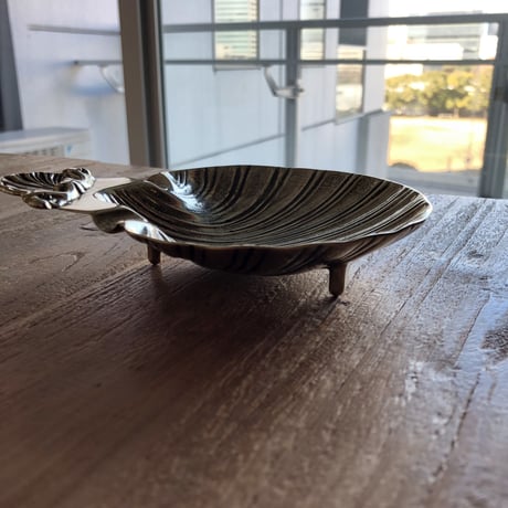 真鍮（ブラス）アンティーク調 シェルトレイ