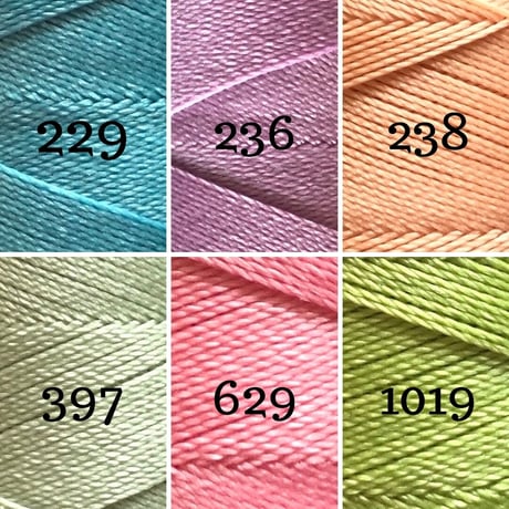 LINHASITA社製ワックスコード＜取り扱い61色＞　0.75mm （ロウビキ紐　蝋引き紐　waxcord）｜お好きな12本セット