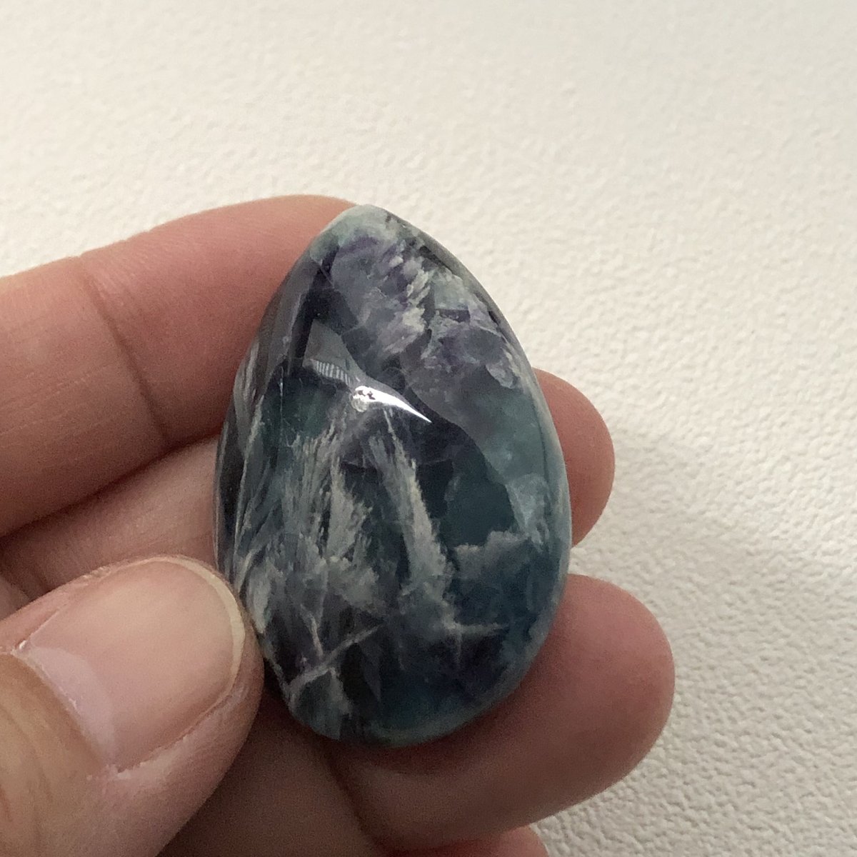 フローライト（エンジェルフェザーinフローライト）カボション No.6