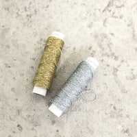 【20m小巻】LINHASITA社製ワックスコード＜0.35mm＞ （ロウビキ紐　蝋引き紐　waxcord）金と銀