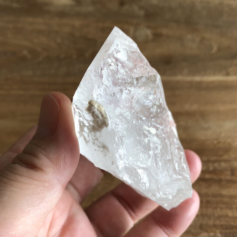 インド マニハール 産 ヒマラヤ水晶ポイント（NO.27）／タン