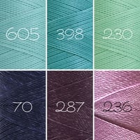 LINHASITA社製ワックスコード＜取り扱い38色＞　0.5mm （ロウビキ紐　蝋引き紐　waxcord）｜お好きな12本セット