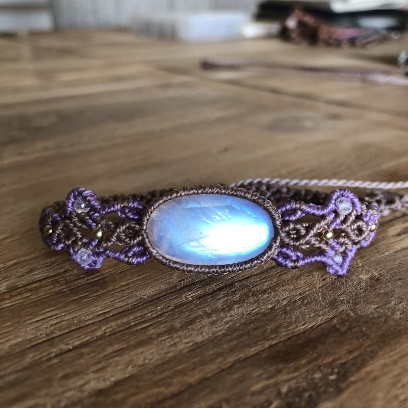 ホワイトラブラドライト（インド産）ブレスレット | ALANKAR