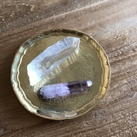 真鍮（ブラス）アンティーク調 ラウンドトレイ