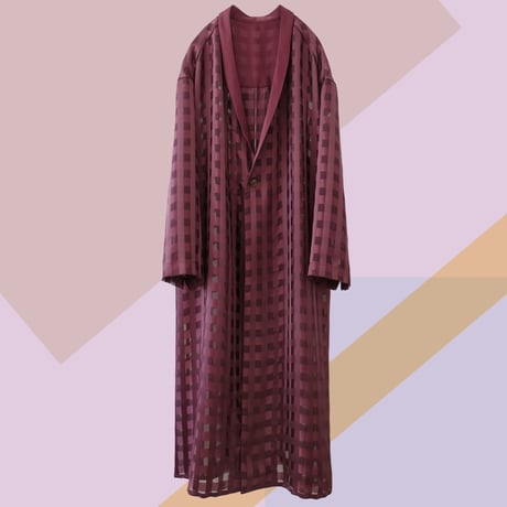APON Gingham check Gown