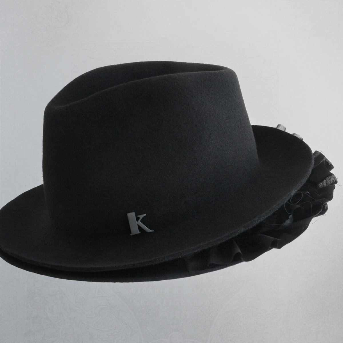 【最終値下】KROFUNE クロフネ 麦わら帽子 ハット FUNALIVE 帽子 ハット PAGE ONE ポリジュートフリルHAT