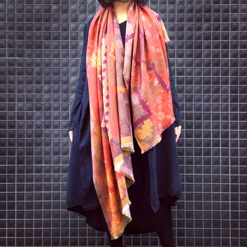 MIFUNE BIG Stole “Marrakech RED” | MIFUNE / KRO