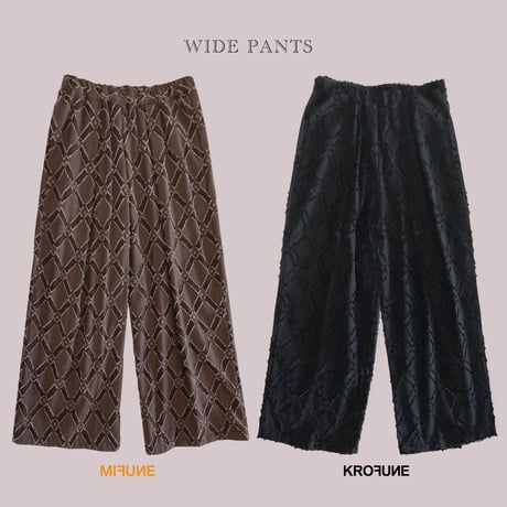 予約＜24SS＞MIFUNE / KROFUNE, Wide Pants