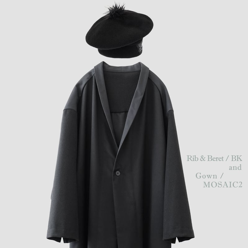 MIFUNE KROFUNE ミフネ クロフネ ブラウン ファーニット帽 KNIT CAP BERET 3color | MIFUNE / KROFUNE