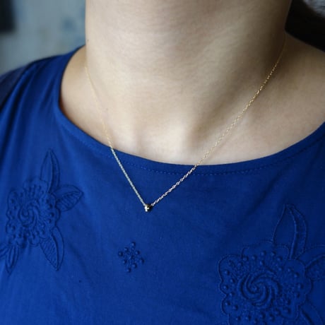 Skull necklace with diamond eyes / スカル ネックレス (ダイヤモンド)