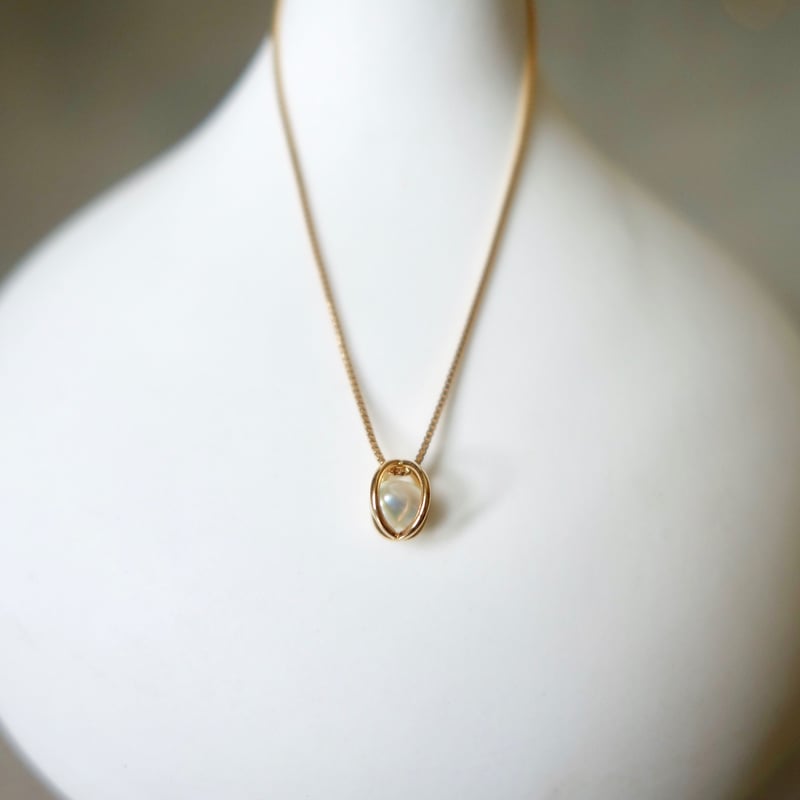 Kago keshi pearl necklace / カゴケシパール ネックレス | hi