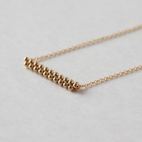 Tsubu bar necklace S / ツブ バー ネックレス S