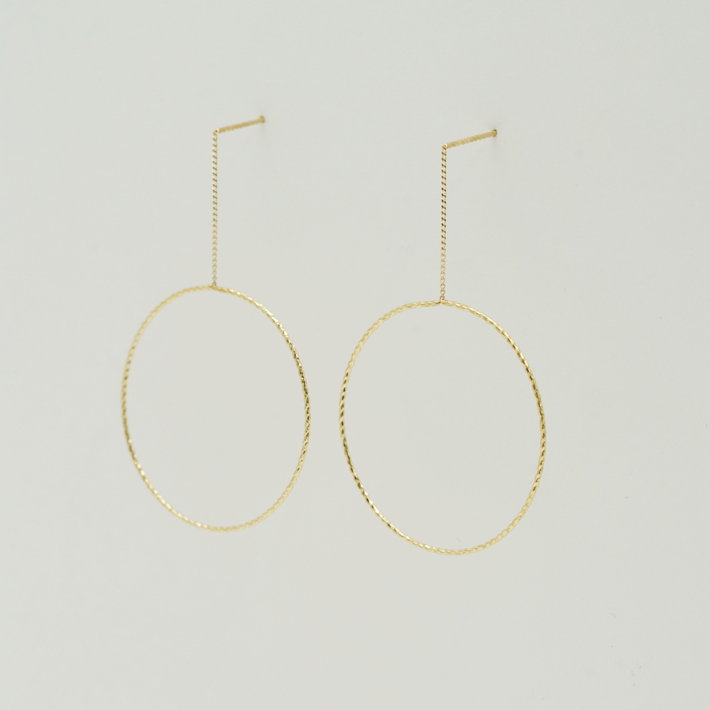 新品 himie（ヒーミー)輪なげ ピアス S（YG） 輪なげ ピアス L（YG） | himie [ヒーミー]