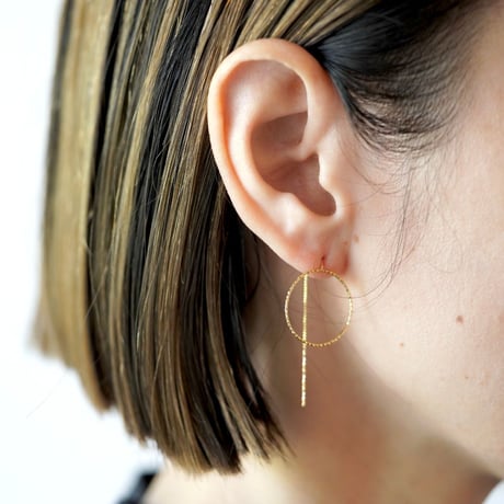 輪なげ ピアス S（YG）