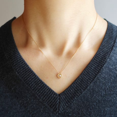 Keyhole pearl necklace / 鍵穴 ネックレス (パール)