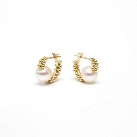 Tsubu pearl earrings S / ツブ パール ピアス S