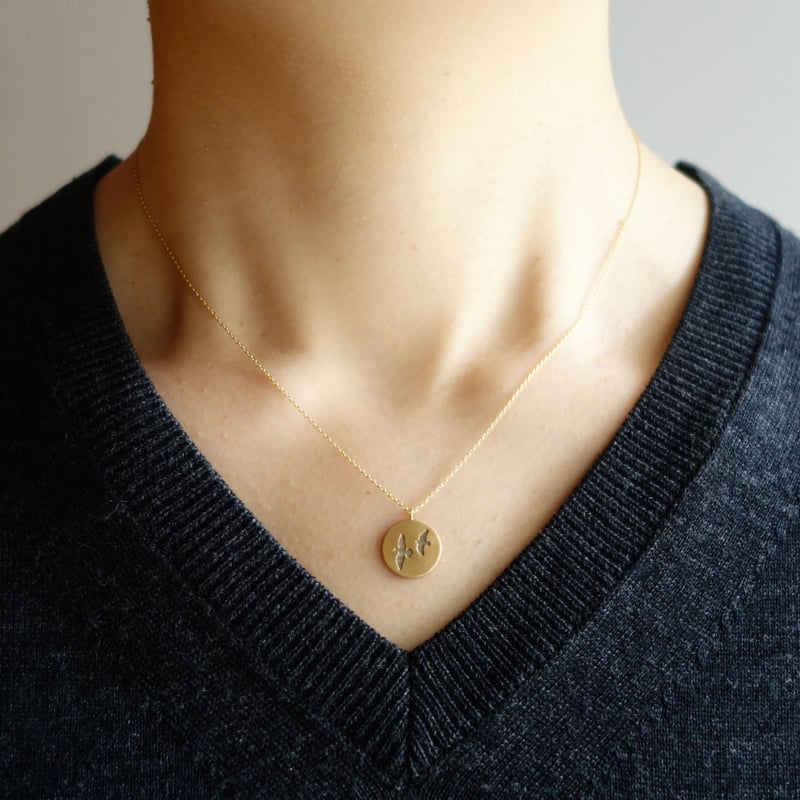 Like a bird round-shape necklace / ライク・ア・バード ネッ 