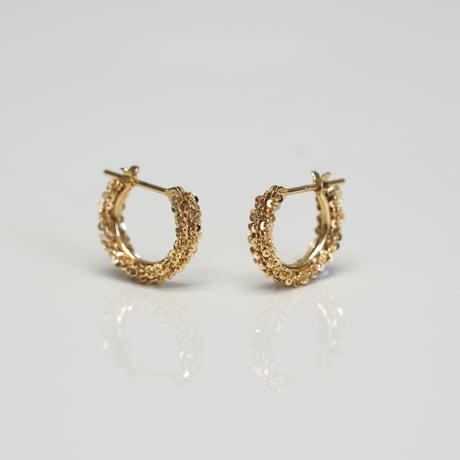 Yukiyanagi crossing pierced  earrings S / ユキヤナギ クロッシング ピアス S