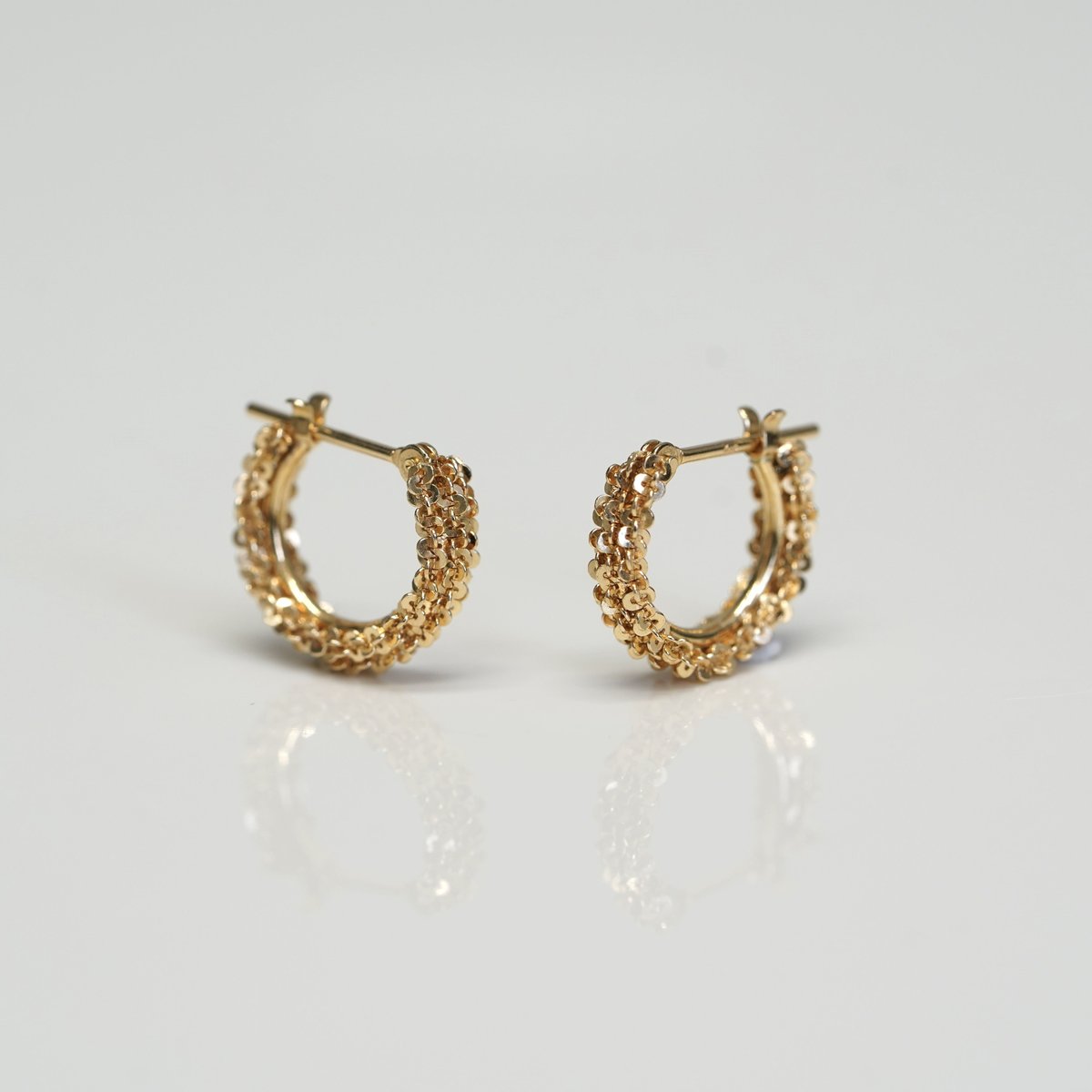 Yukiyanagi crossing pierced earrings S / ユキヤナギ