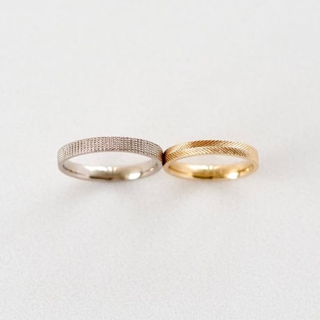 Stripe mille ring / ストライプ ミル リング