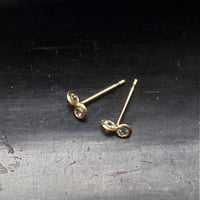 Keshi pearl ball chain pierced earrings / ケシパール