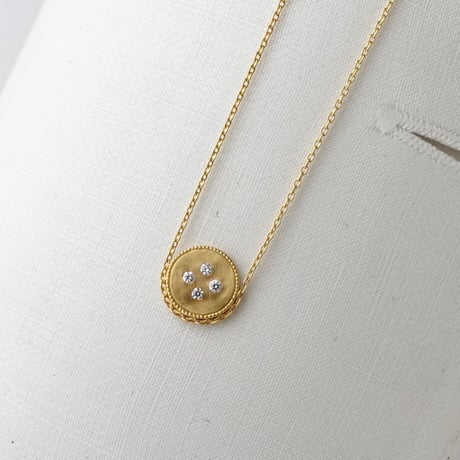 Bouton necklace with diamond / ブトン ネックレス (ダイヤモンド)