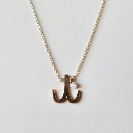 Initial necklace  t  / イニシャル ネックレス t (錨)