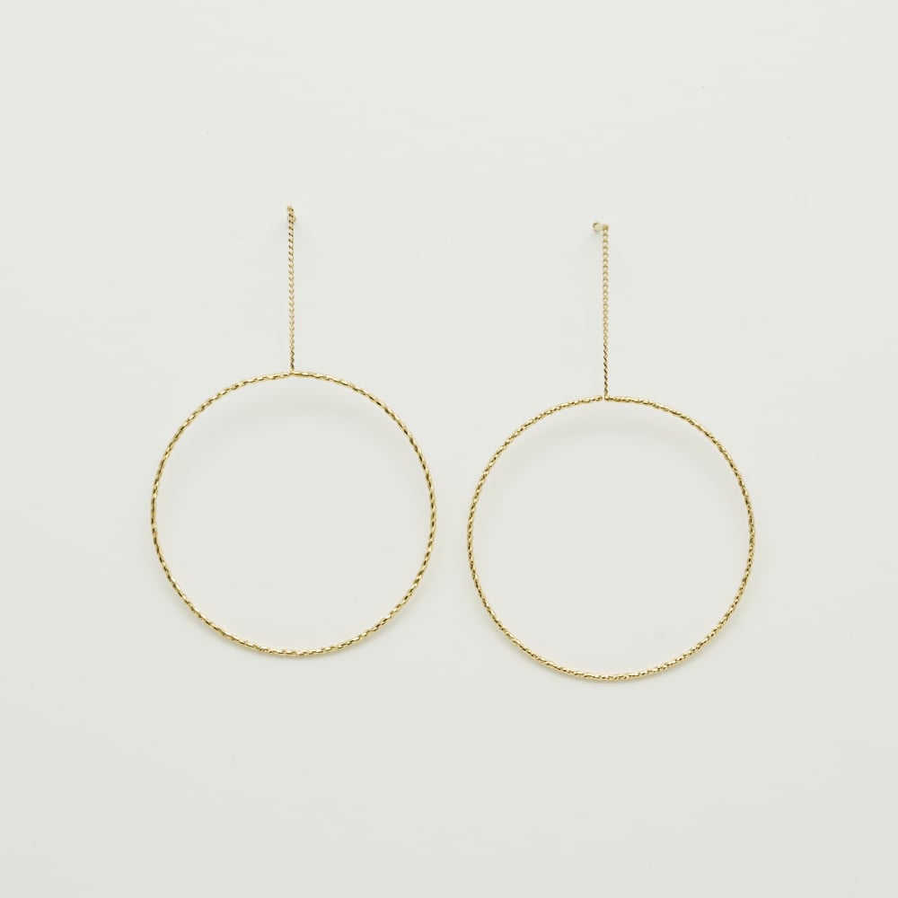新品 himie（ヒーミー)輪なげ ピアス S（YG） 輪なげ ピアス L（YG） | himie [ヒーミー]