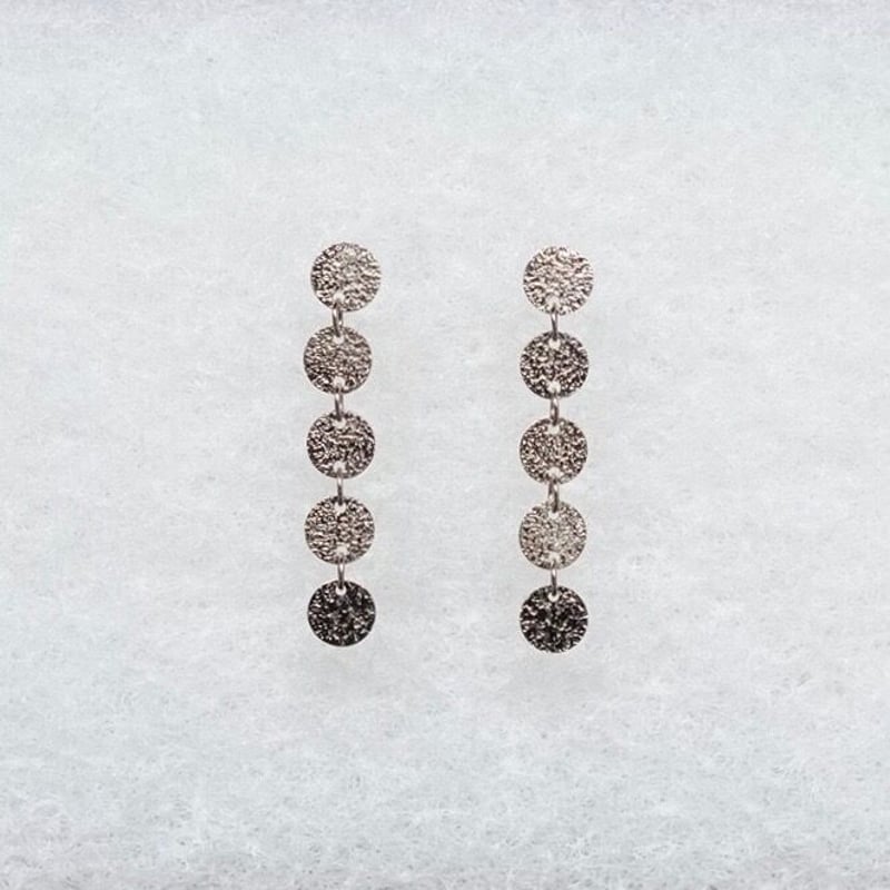 【美品】himie 2 Petit moon pierced 2 Petit moon pierced earrings WG / 2 プティムーン ピア