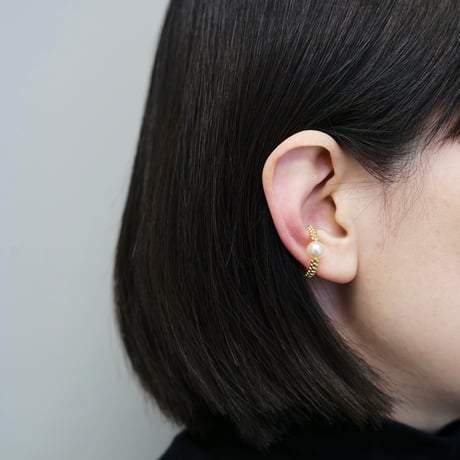 Tsubu pearl cuff L / ツブパール カフ L