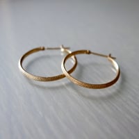 Grace crossing  Hoop earrings  L / グレイス クロッシング ピアス (L)