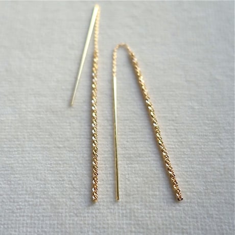 Couture & Yukiyanagi threader earrings / クチュール＆ユキヤナギ アメリカンピアス